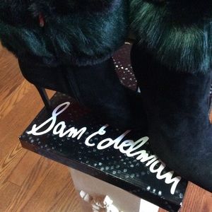 Fur Stiletto Ankle Boots